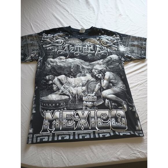 Yazbek Other - Mexico Yazbek Tag Vintage Mens All Over Graphic T-shirt Size Large